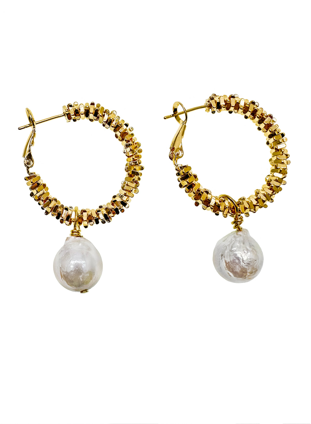 Freshwater Pearls Hook Earrings KE003 - FARRA