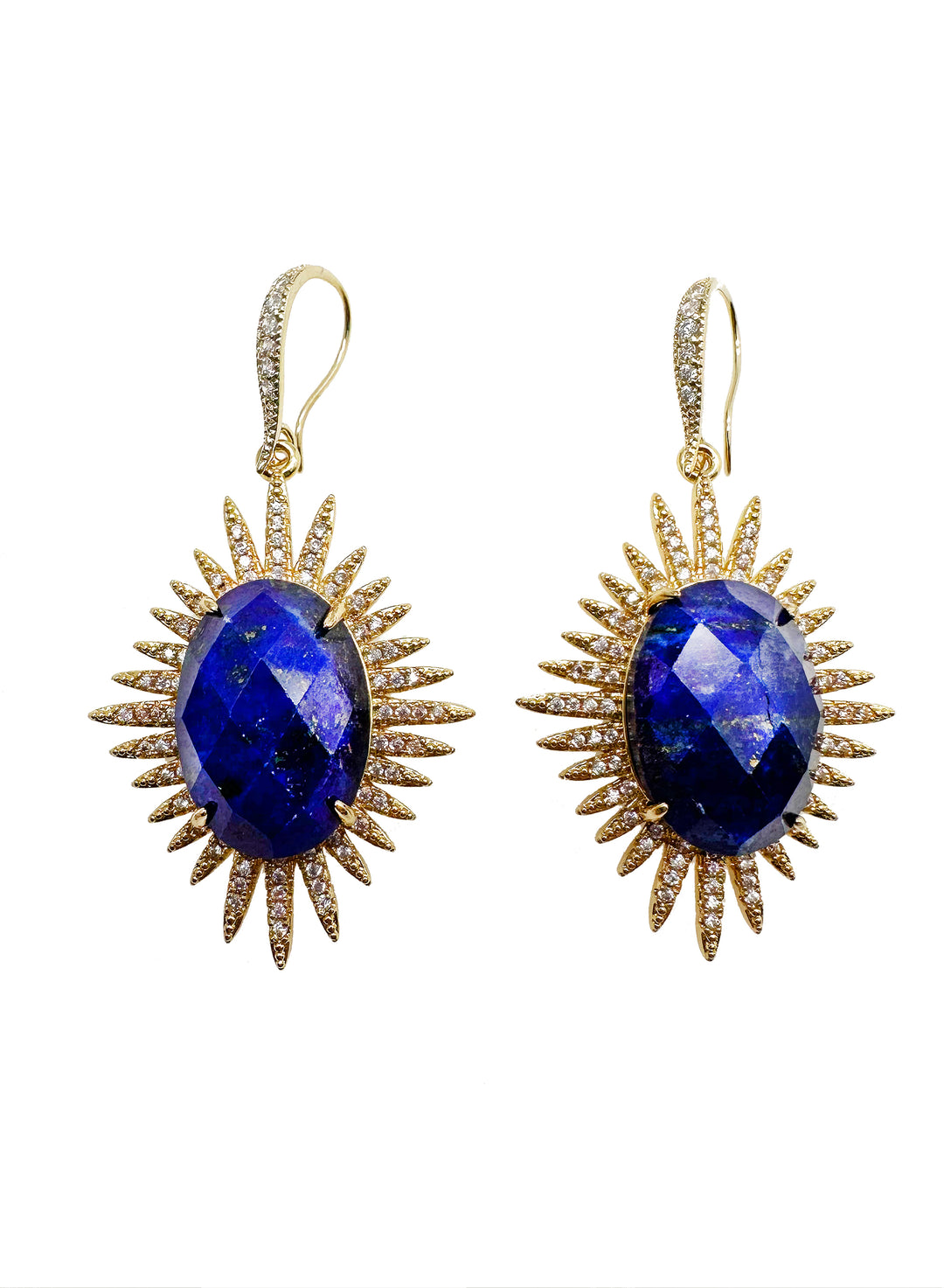 Lapis Statement Earrings KE011 - FARRA