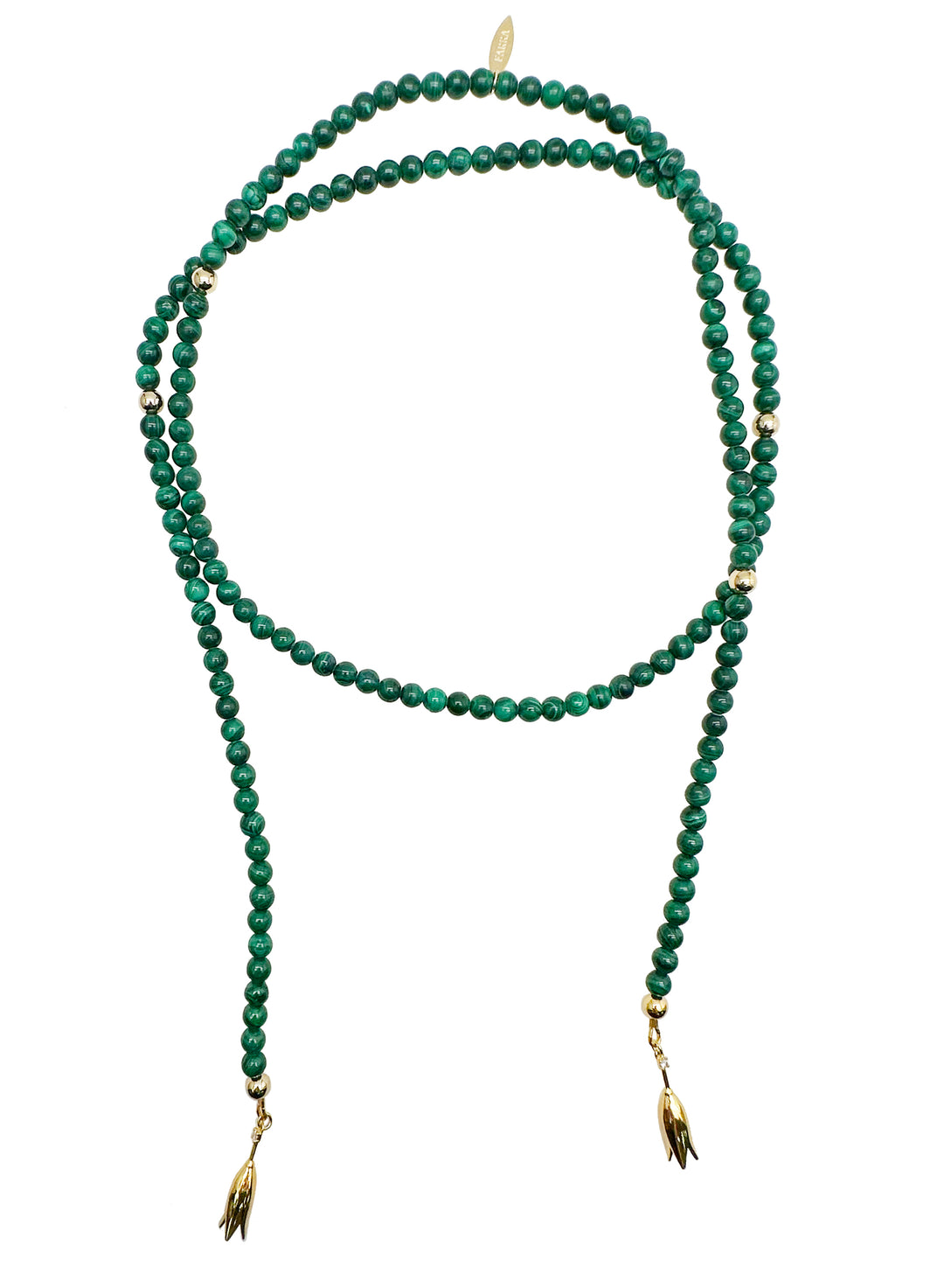 Malachite Open Ended Versatile Necklace KN031 - FARRA
