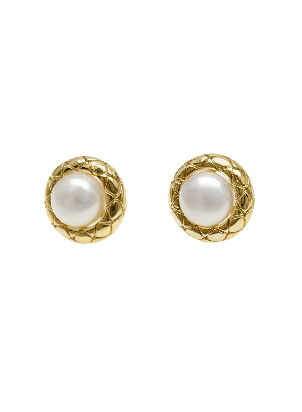 Minimalist Round Freshwater Pearls Stud Earrings LE039 - FARRA