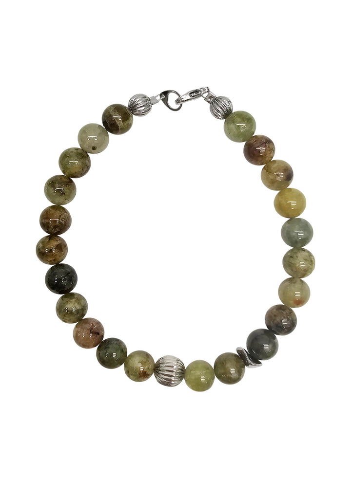 Green Garnet Men's Bracelet MEB15