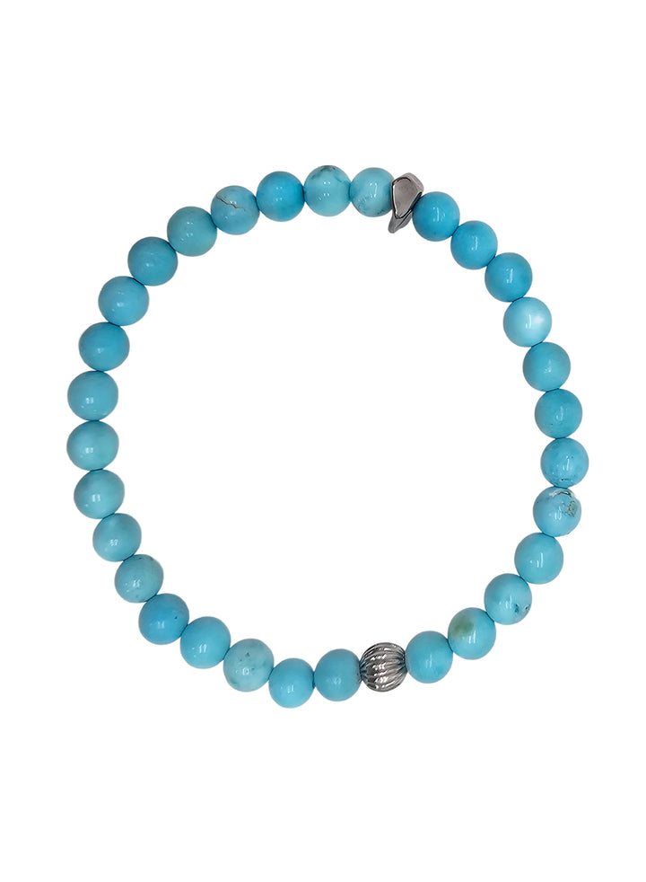 Blue Turquoise Flexible Men's Bracelet MEB19