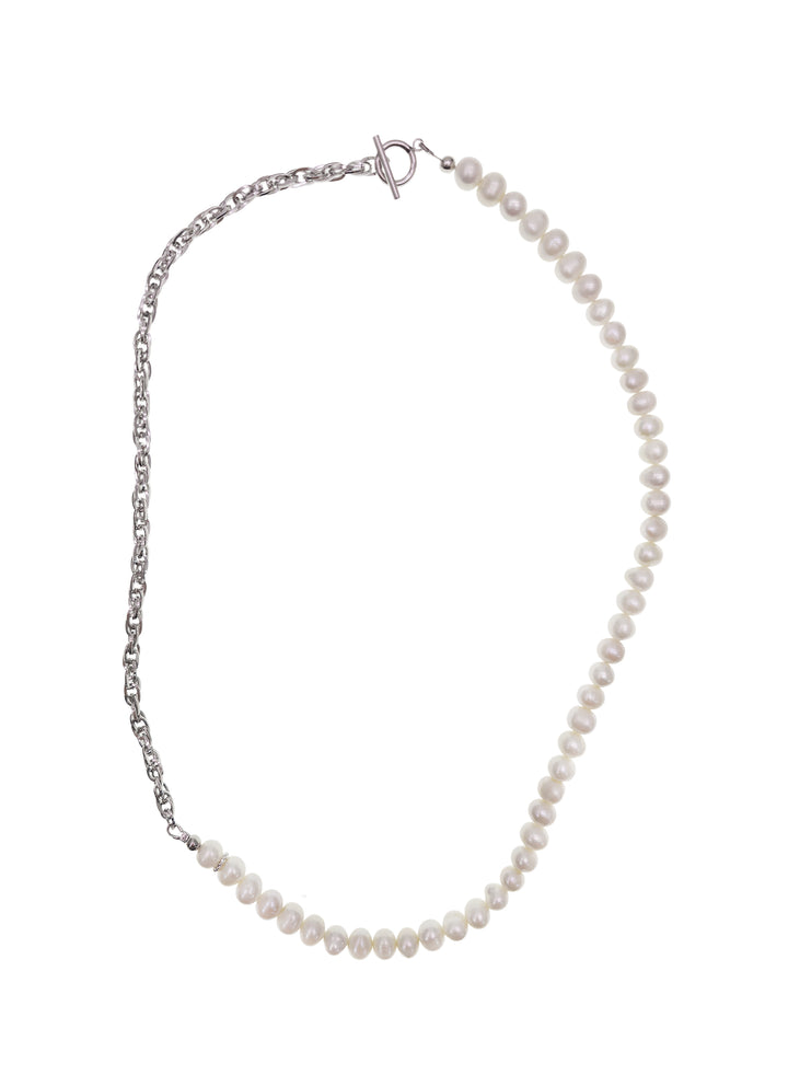 Freshwater Pearls With Chain Versatile Mens Necklace MEN07