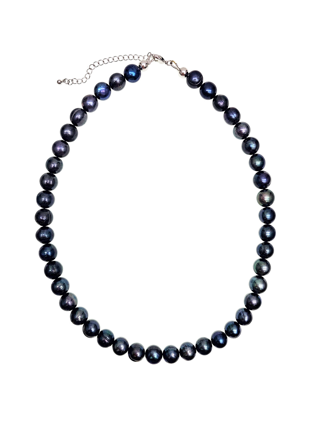 Deep Purple Freshwater Pearls Mens Necklace MEN02