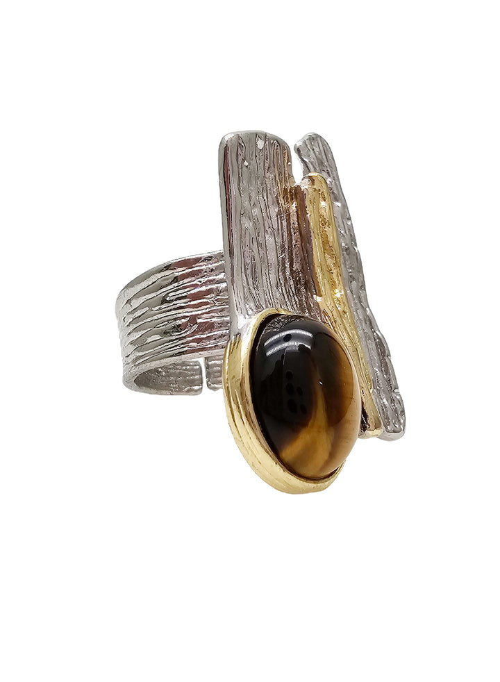 Tiger Eye Stone Statement Ring NR009