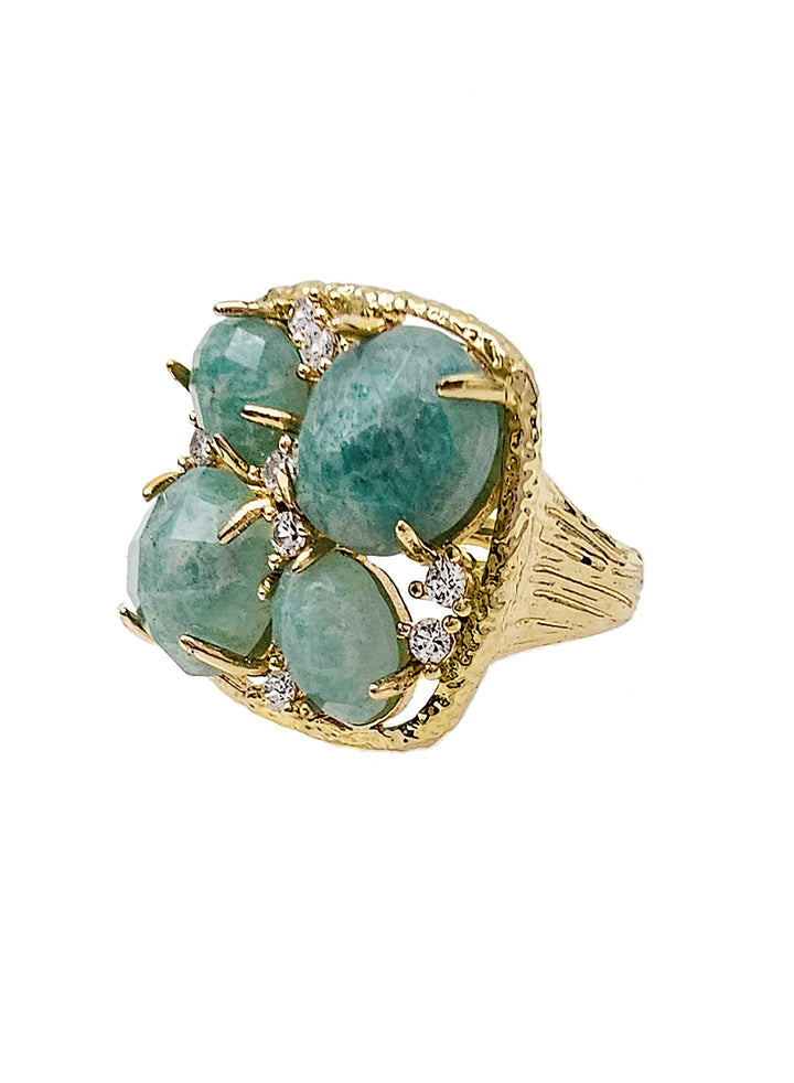 Amazonite Setting Statement Ring NR011