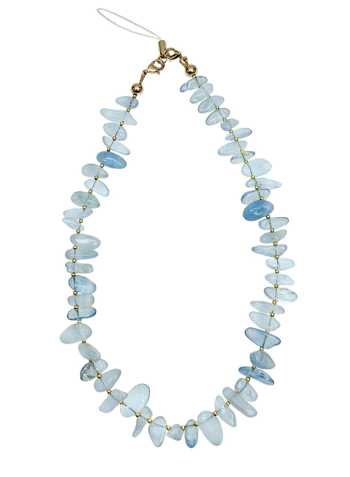 Natural Aquamarine Gemstone Phone Strap PC063