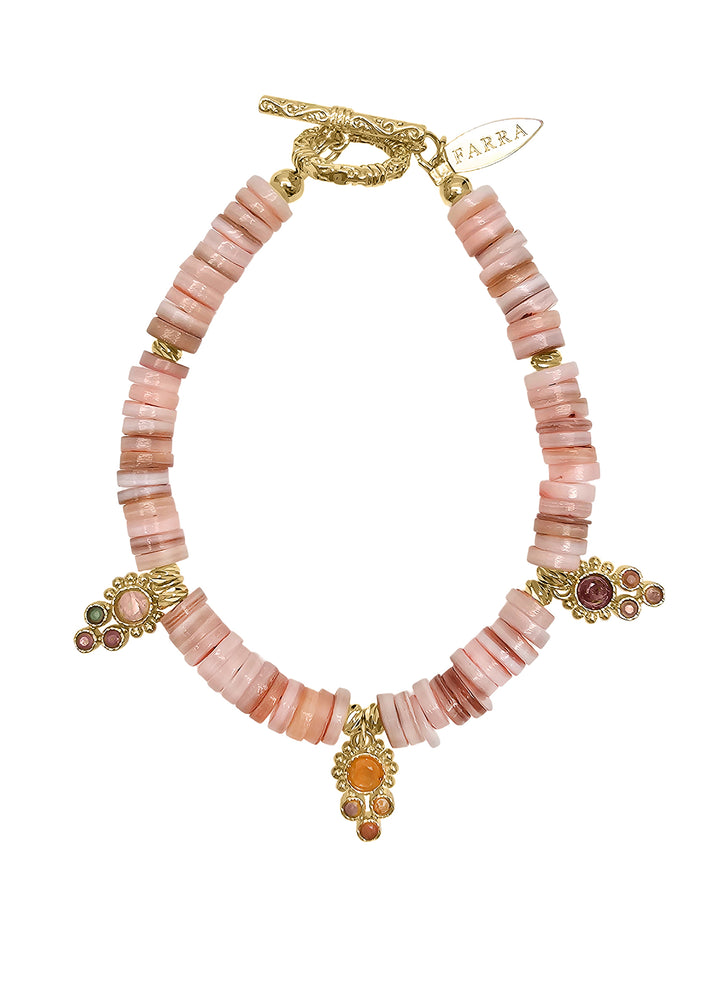 Bohemian Pink Shell Bracelet RB010