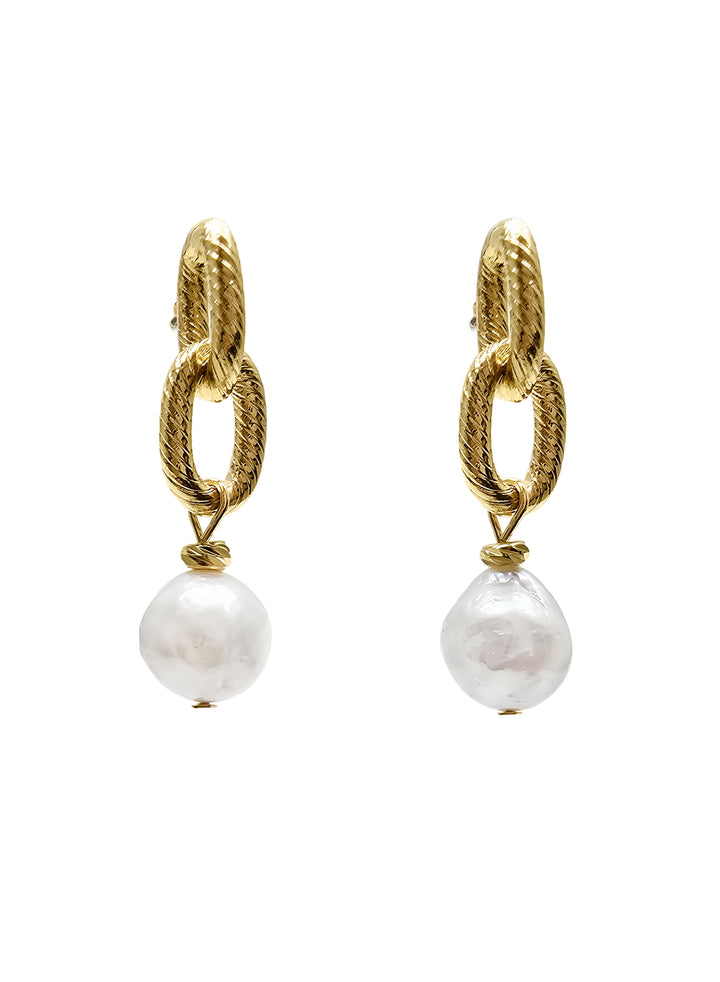 Timeless Freshwater Pearl Dangle Earrings RE030