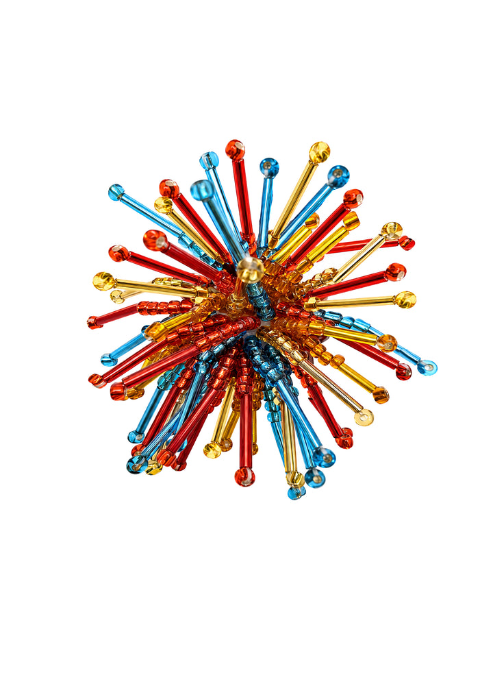 Firework Shaped Handcrafted Rainbow Color Brooch SP005