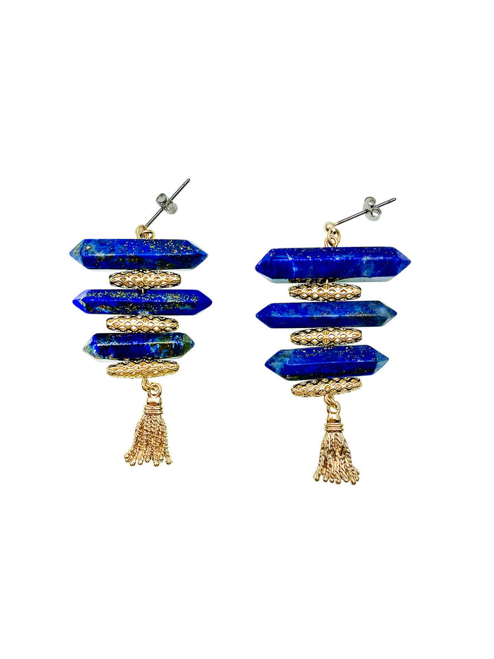 Lapis Artistic Earrings EE015 - FARRA