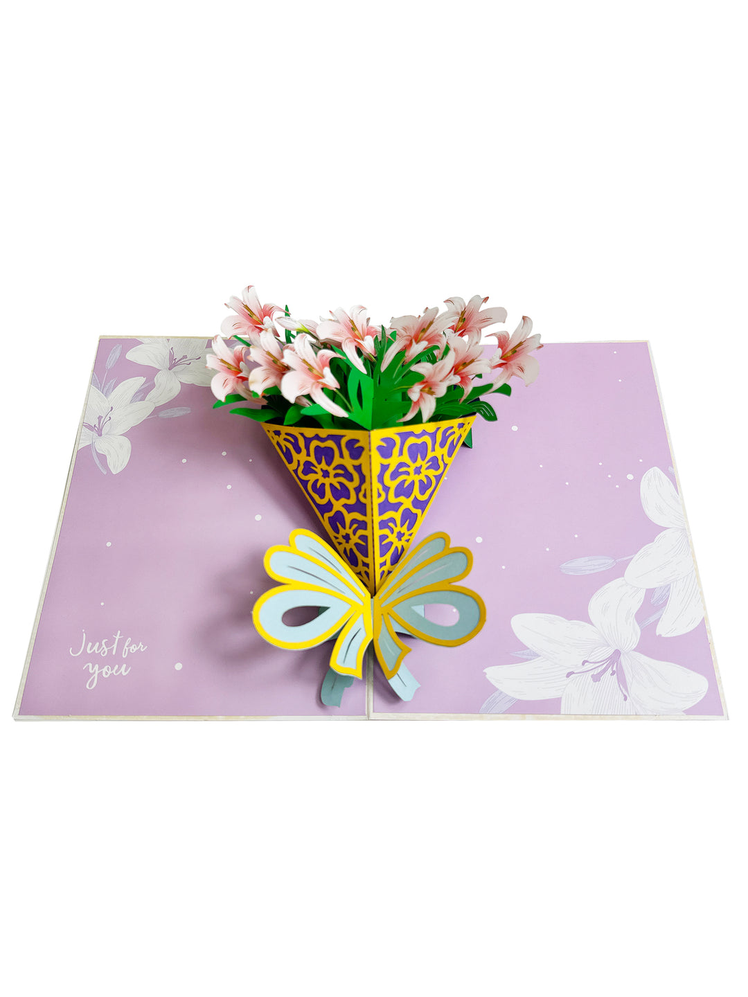 Flower Bouquet Pop-up Multi-Purpose Greeting Card