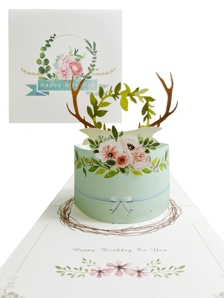 Pop-up Multi-Purpose Greeting Card ( Birthday Cake)