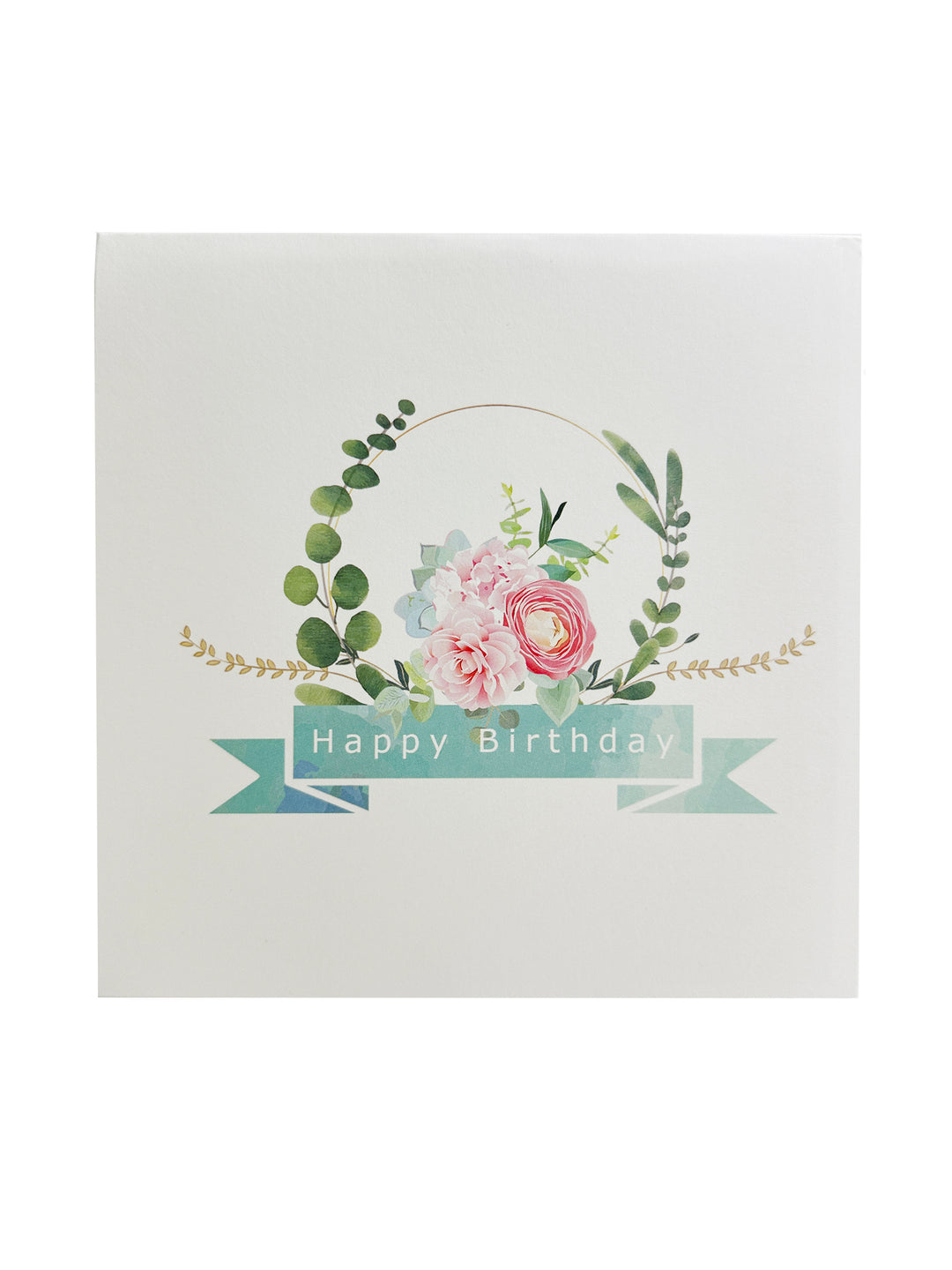 Floral Cake Pop-Up Birthday Card