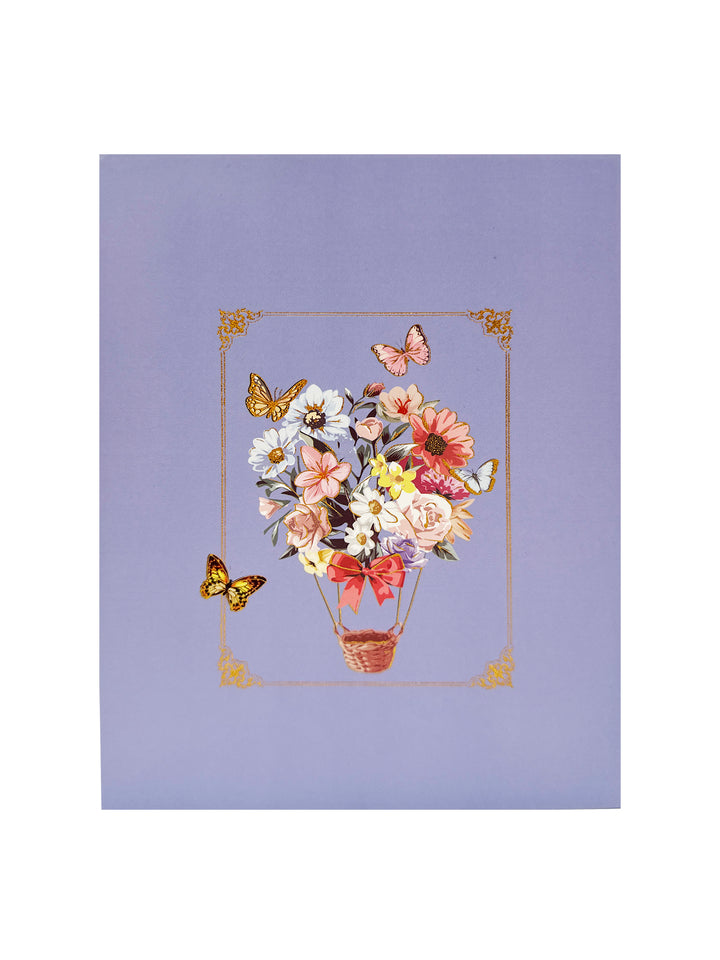 Pop-up Multi-Purpose Greeting Card ( Floral Butterfly )