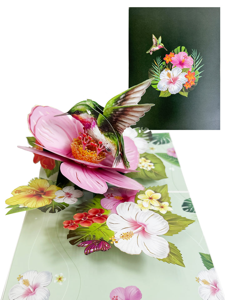 Floral Bird Pop-up Multi-Purpose Greeting Card
