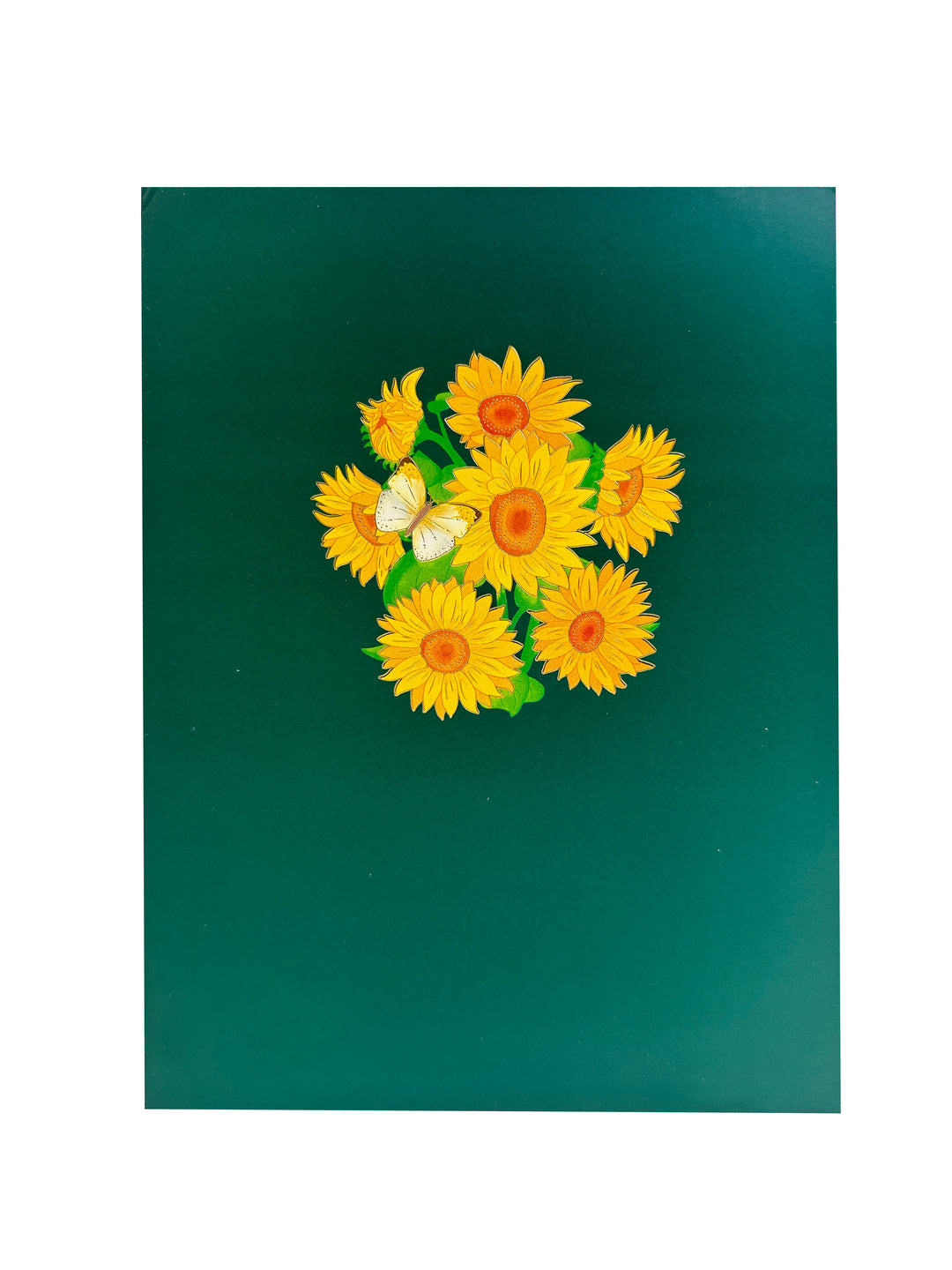 Pop-up Multi-Purpose Greeting Card( Sunflower Butterfly )