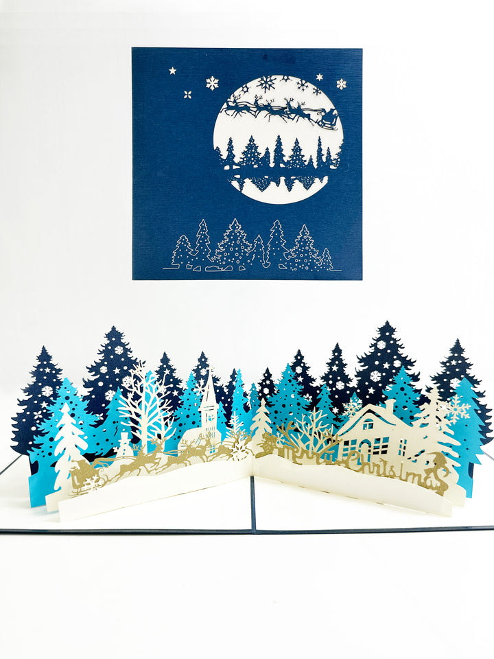 Christmas Town Pop-Up Card
