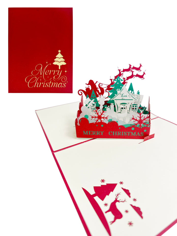 Pop-up Multi-Purpose Greeting Card ( santa claus)