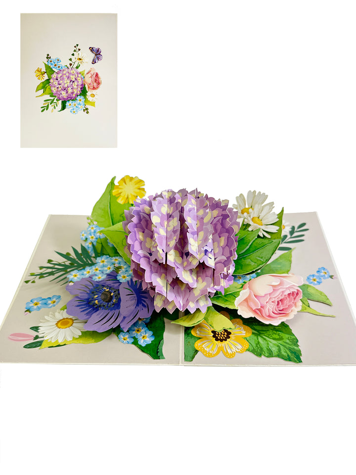 Pop-up Multi-Purpose Greeting Card ( Flower Garden )