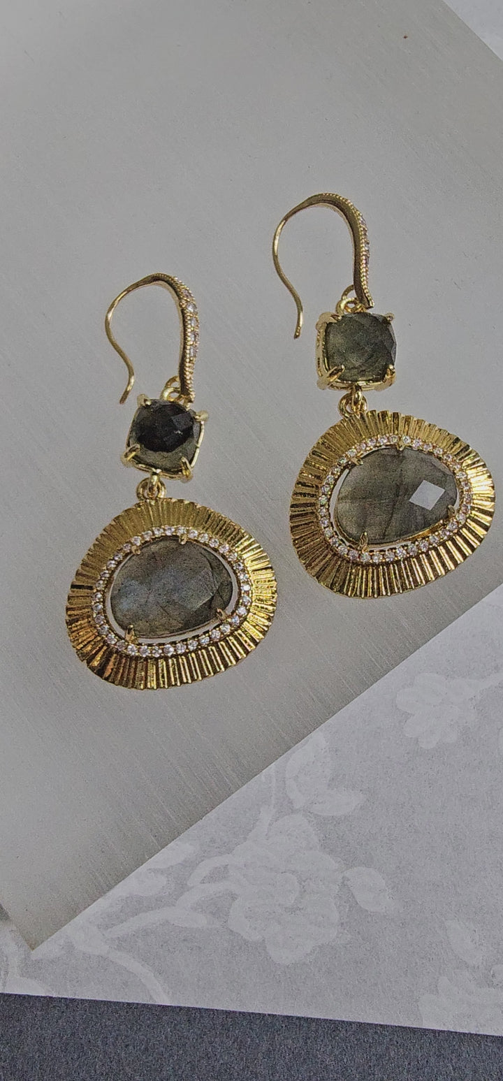 Labradorite Energy Stone Earrings NE002