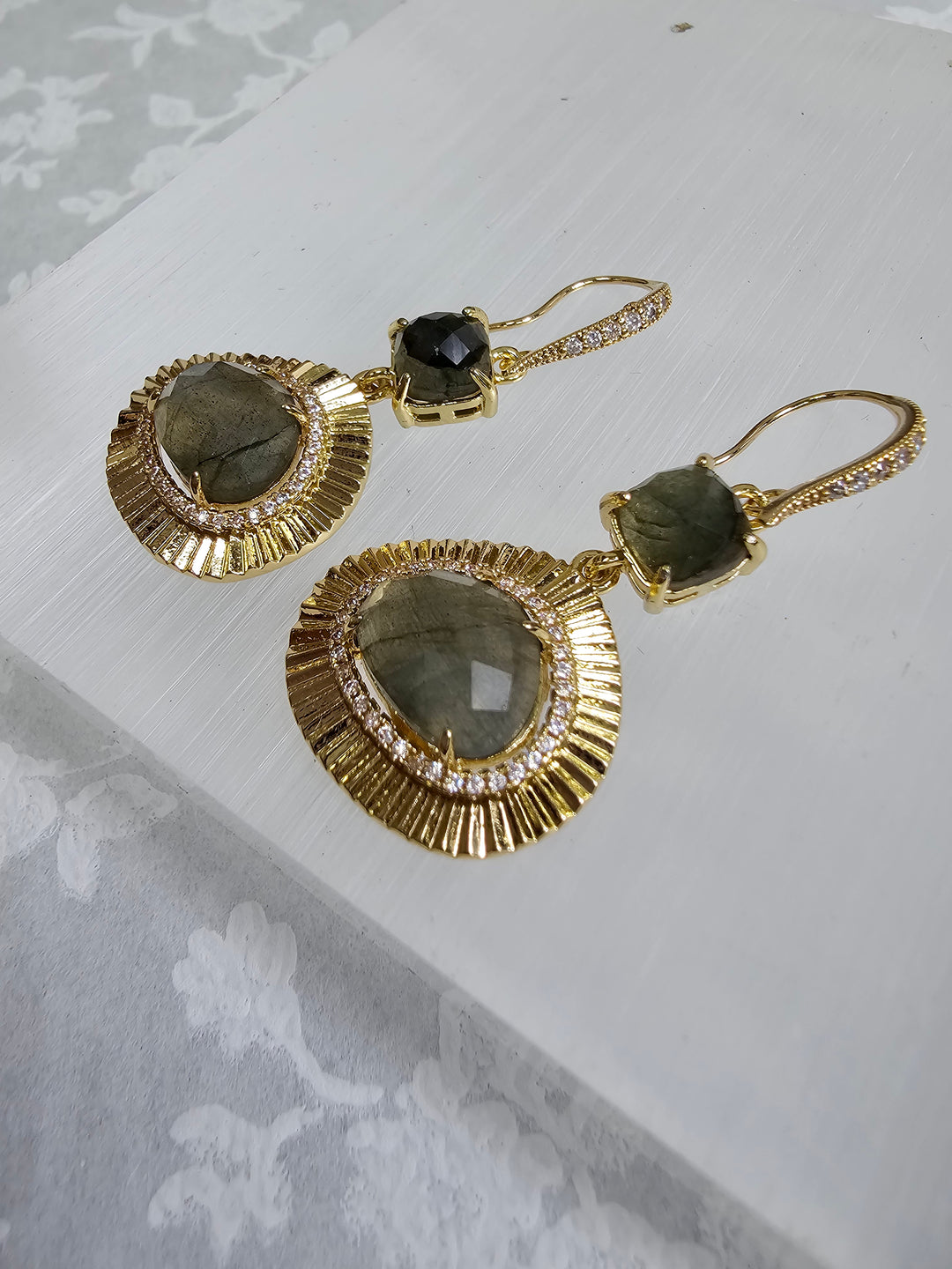 Labradorite Energy Stone Earrings NE002