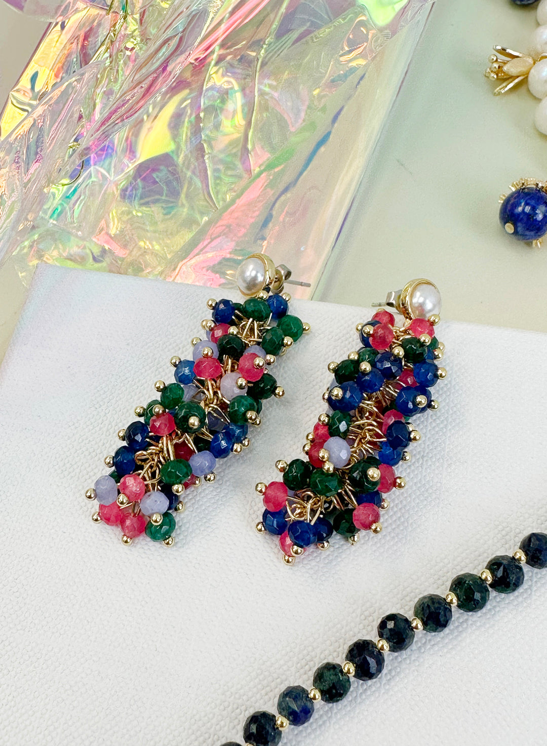 Fruity Colorful Gemstone Earrings JE015 - FARRA