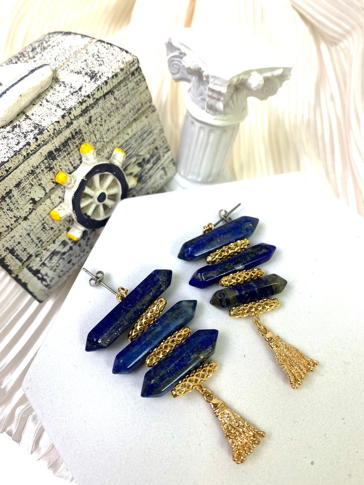 Lapis Artistic Earrings EE015 - FARRA