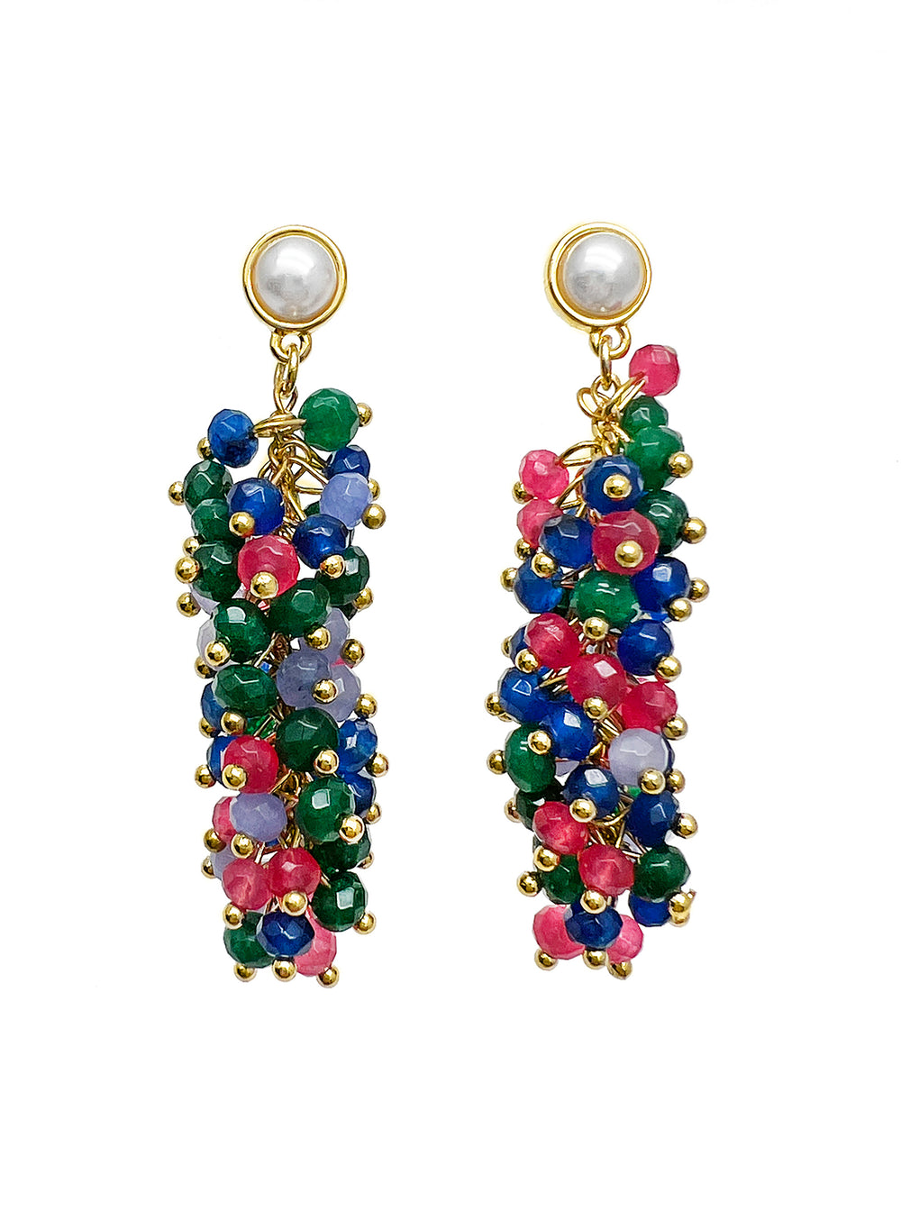 Fruity Colorful Gemstone Earrings JE015 - FARRA