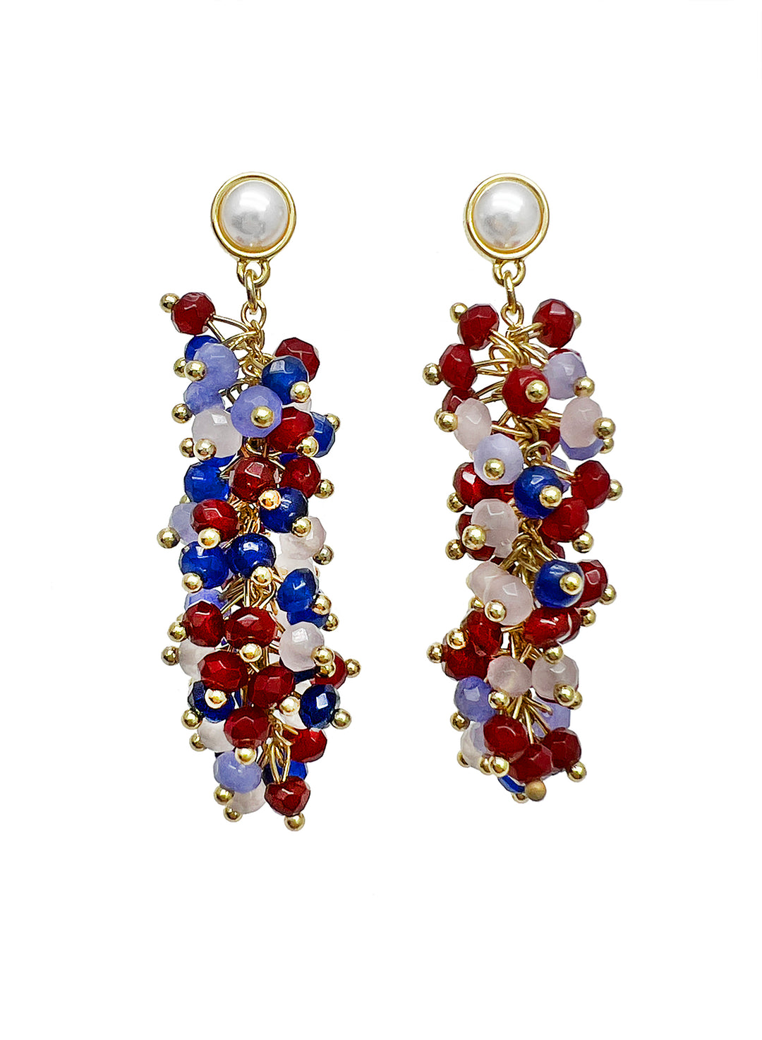 Fruity Colorful Gemstone Earrings JE017 - FARRA